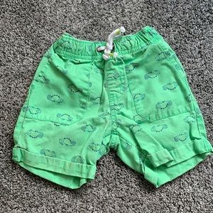 Cat and Jack 2T Boys chameleon green shorts